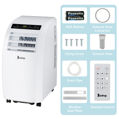 ZOKOP Smart WiFi Enabled 7760BTU (12000 BTU ASHRAE) Portable Air Conditioner & Dehumidifier